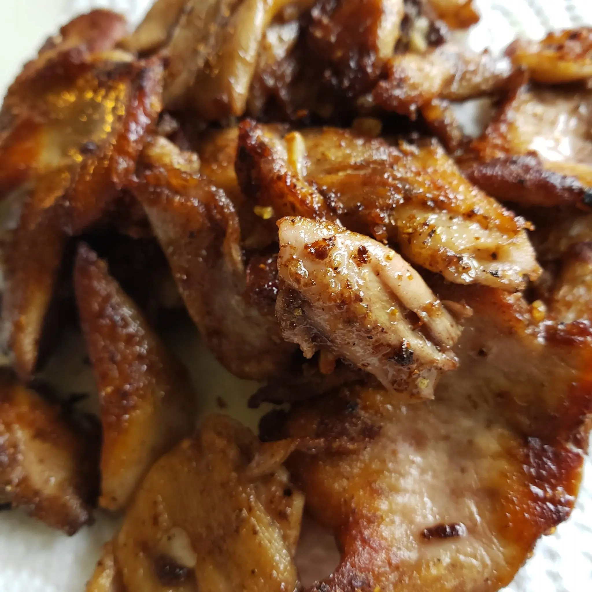 Lightly Fried Oyster Mushrooms